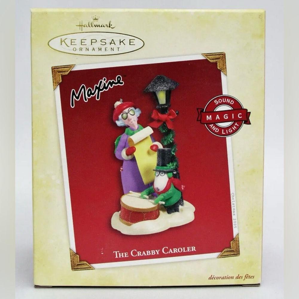 2005 Hallmark Keepsake Maxine “The Crabby Caroler”! Magic Sound and lights!